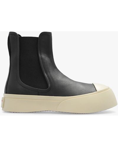 Marni ‘Pablo’ Leather Ankle Boots - Black