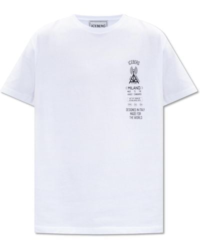 Iceberg Printed T-shirt, - White