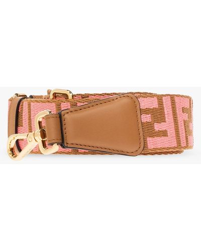 Fendi Bag Strap With Monogram - Pink