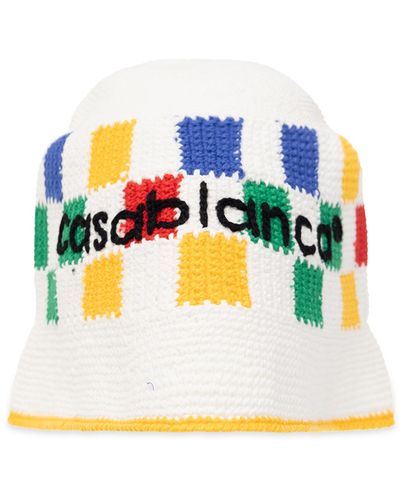 Rainbow Monogram Denim Bucket Hat  Casablanca Paris – Casablanca