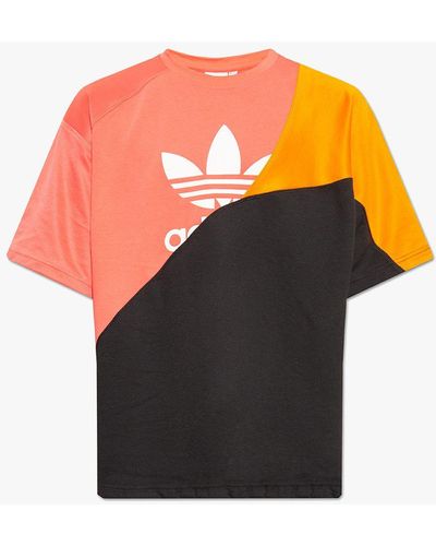 adidas Originals T-shirt With Logo, - Orange