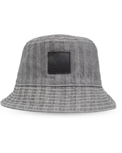 Carhartt Hat With A Logo Patch, - Grey
