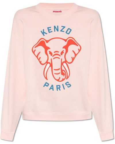 KENZO Cotton Sweatshirt - Pink