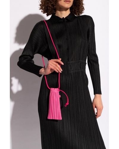 Pleats Please Issey Miyake Shoulder Bag ‘Pleats Mini Pochette’ - Black