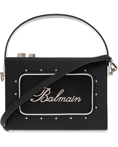 Balmain 'radio' Shoulder Bag, - Black