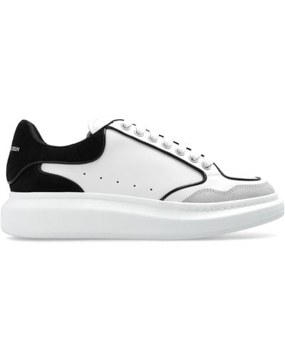 Alexander McQueen Oversized Panelled Leather Trainers - White