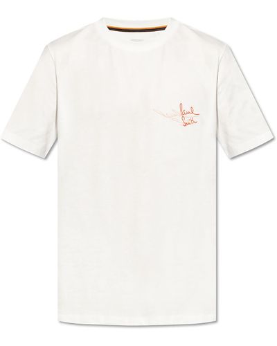Paul Smith T-shirt With Logo, - White