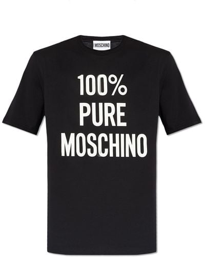 Moschino T-shirt With Logo, - Black
