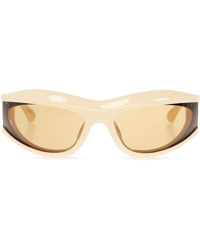 Bottega Veneta 'cangi Wraparound' Sunglasses - Natural