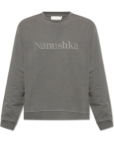 Nanushka ‘Mart’ Sweatshirt With Logo - Grey