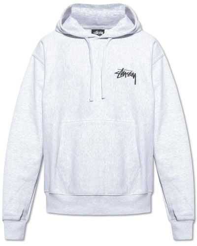 Stussy Hoodie With Logo - White