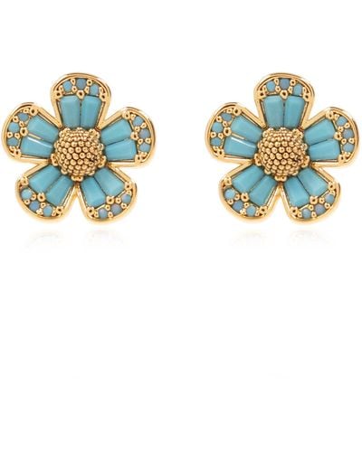 Kate Spade The 'fleurette' Collection Earrings, - Blue