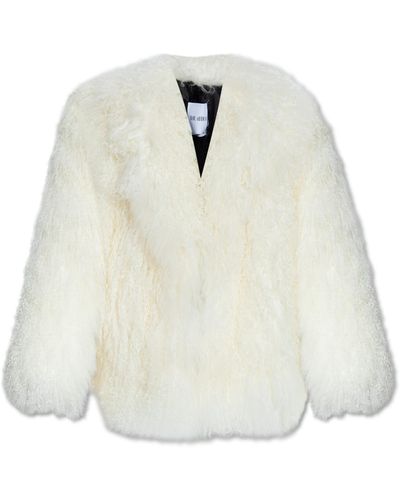 The Attico Short Fur Coat, - White