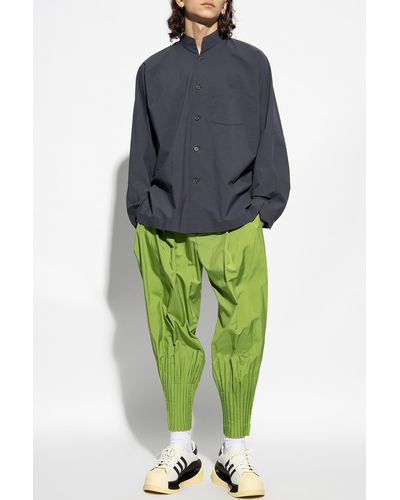 Homme Plissé Issey Miyake Pants With Pockets - Green