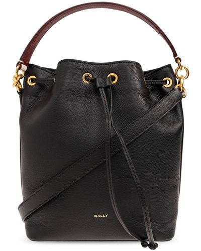Bally 'code Mini' Bucket Bag, - Black