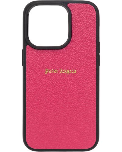 Palm Angels Iphone 14 Pro Case - Pink