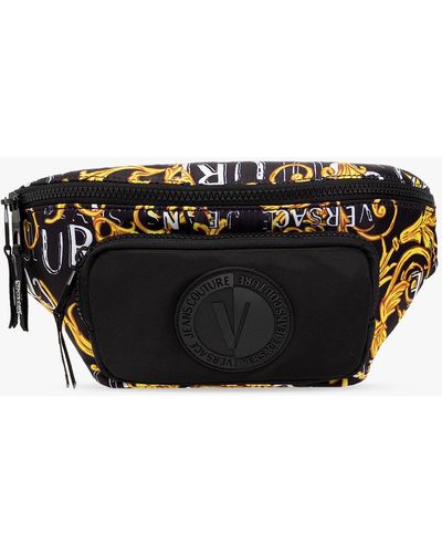 Versace Patterned Belt Bag - Black