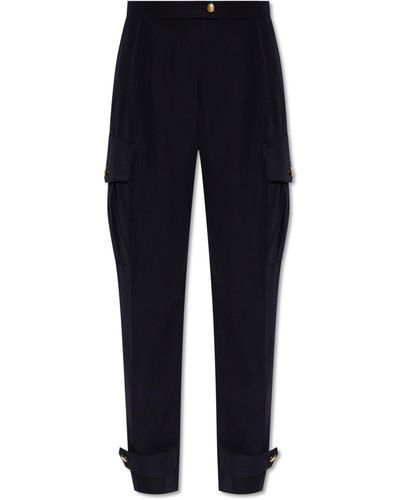 Alexander McQueen Trousers With Pockets - Blue