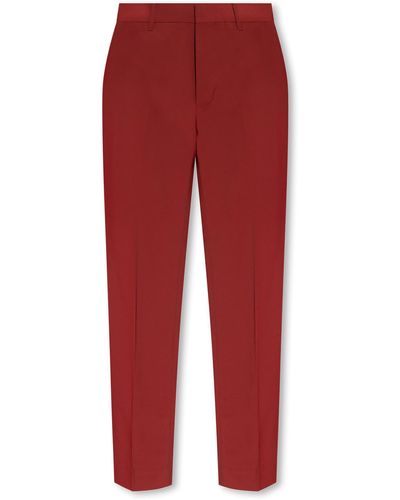 AllSaints ‘Raides’ Pleat-Front Trousers - Red