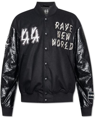 44 Label Group Jacket With Logo - Black