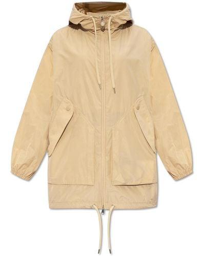 Moncler 'melia' Rain Jacket, - Natural