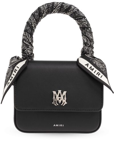 Amiri Shoulder Bag With Logo, - Black