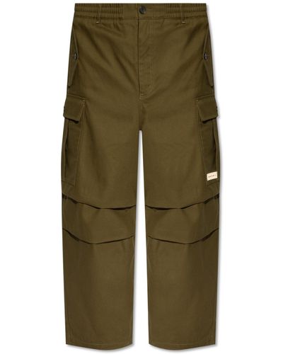 Marni Cargo Trousers, - Green