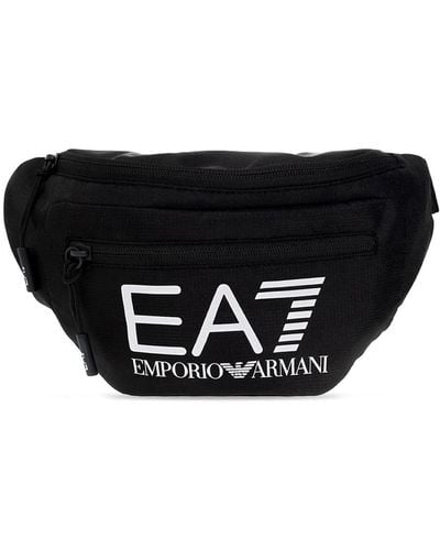EA7 Belt Bag With Logo - Black