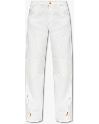 Blumarine Jeans With Wide Legs - White