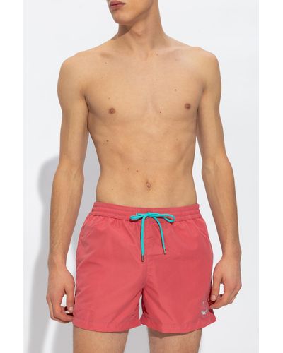 Paul Smith Swimming Shorts With Logo, ' - Red