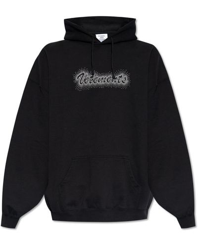 Vetements small 2024 logo hoodie