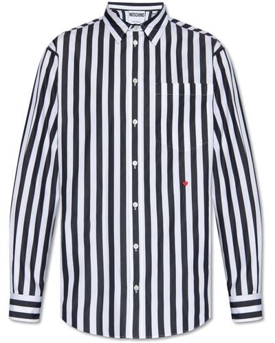 Moschino Striped Shirt, - Blue