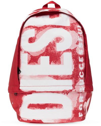 DIESEL 'rave' Backpack - Red