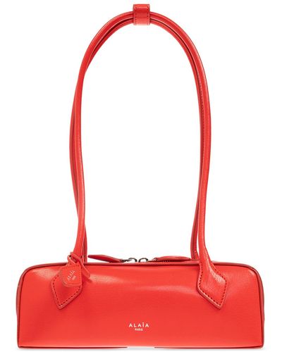 Alaïa Shoulder Bag With Logo, - Red