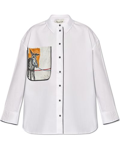 Munthe 'mint' Oversize Shirt, - White