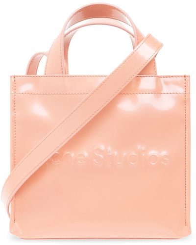 Acne Studios Shoulder Bag With Logo - Pink