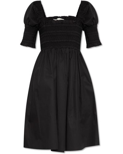 Tory Burch Dress With Short Sleeves - Black