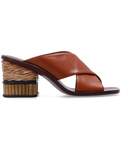 Chloé 'laia' Heeled Mules - Brown