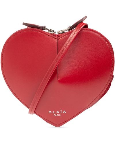 Alaïa 'le Coeur Mini' Shoulder Bag - Red