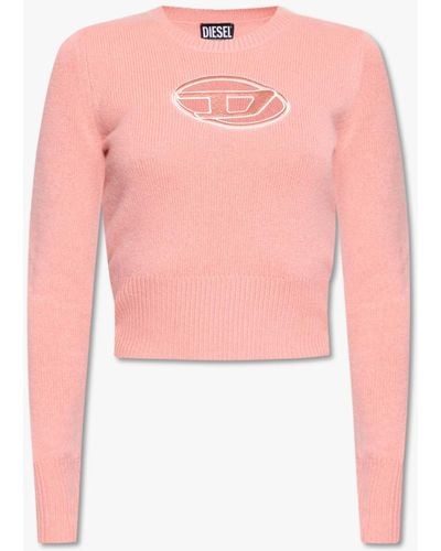 DIESEL 'm-areesa' Sweater With Logo - Pink