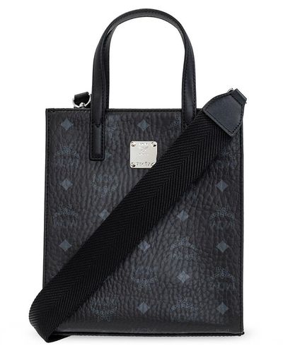 MCM Nylon Leather Trimmed Handle Bag - Brown Handle Bags, Handbags -  W3045832
