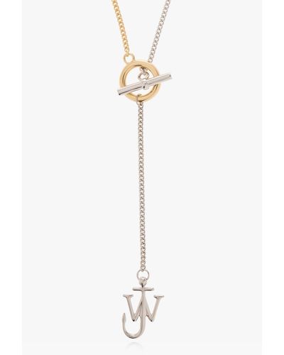 JW Anderson Necklace With Logo, - White