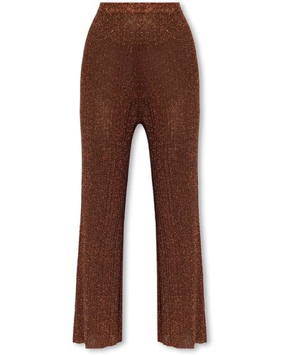 Aeron ‘Shale’ Lurex Trousers - Brown