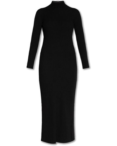 Balenciaga Dress With Stand-Up Collar, ' - Black