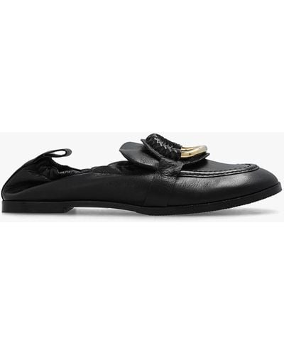 See By Chloé ‘Hana’ Leather Loafers - Black