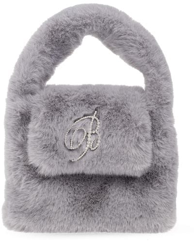 Blumarine Fur Handbag - Grey