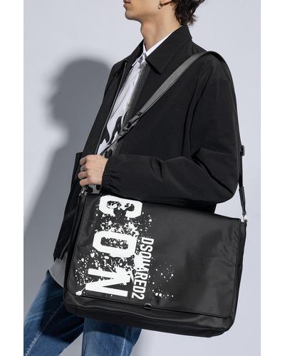 DSquared² Shoulder Bag With Logo, - Black