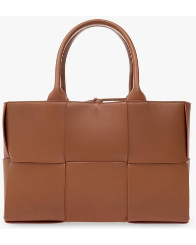 Bottega Veneta ‘Arco Small’ Shopper Bag - Brown