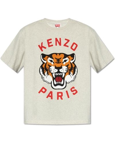 KENZO T-shirt With Logo, - Grey