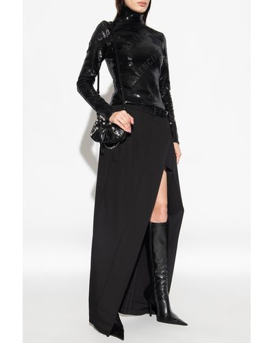 Balenciaga Sequin Top - Black